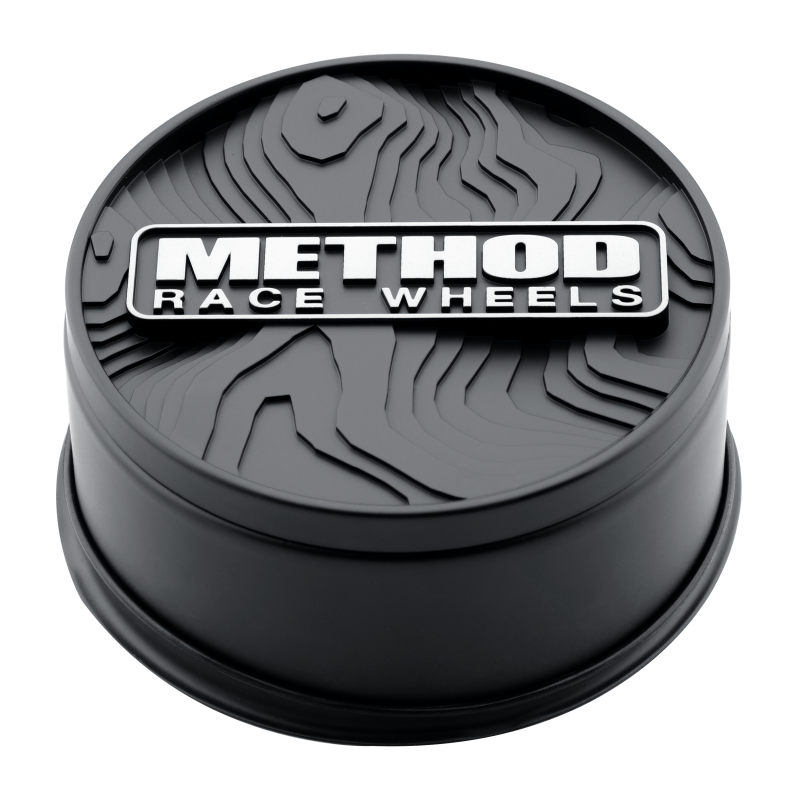 Method Wheels CP-TOPO89P-B 89mm Topo Push-Through Wheel Cap, Black