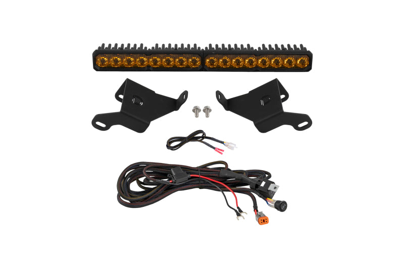 Diode Dynamics DD8697 Stage Series SS20 Sport LED Light Bar Kit for 2022-2026 Toyota Tundra, Yellow Combo, 3000K