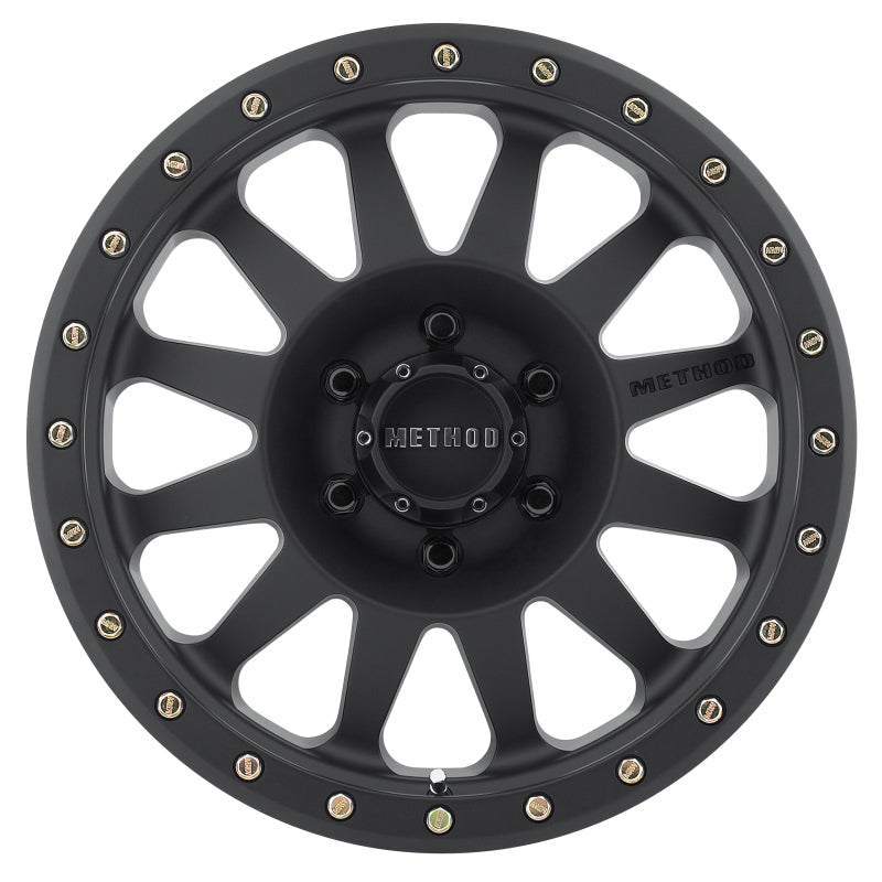 Method Wheels MR304 Double Standard 17x8.5-Inch Matte Black Wheel, 0mm Offset, 6x5.5 Bolt Pattern