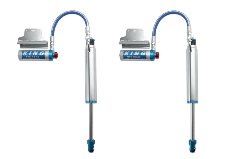 King Shocks 25001-121A Rear 2.5-Inch Remote Reservoir Shocks with Adjusters for 2005+ Toyota Tacoma 6-Lug, Pair