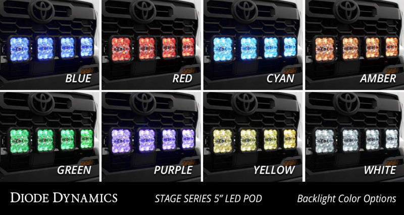 Diode Dynamics DD8028 SS5 Grille CrossLink Lightbar Kit for 2024+ Toyota Tacoma, Sport Yellow Combo