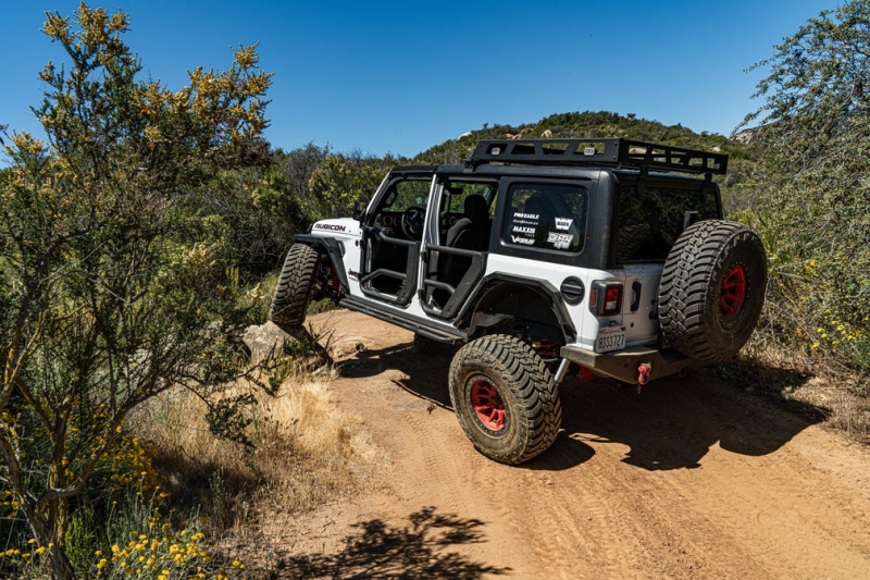 Body Armor 4x4 JL-6155 Rear Tube Doors for 2018-2025 Jeep Wrangler JL and Gladiator JT, Pair