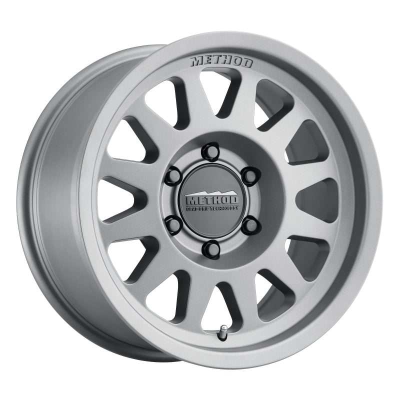 Method Wheels MR704 17x8.5-Inch 0mm Offset 6x5.5 Matte Titanium Bead Grip Wheel