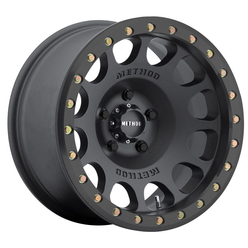 Method Wheels MR105 Beadlock Wheel 17x9, -38mm Offset, 6x5.5 Bolt Pattern, Matte Black