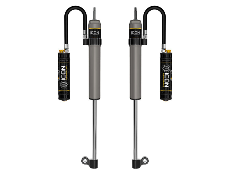 ICON 57823CP 2.5 Aluminum Series Rear Shocks with Remote Reservoir and CDCV for 2007-2021 Toyota Tundra