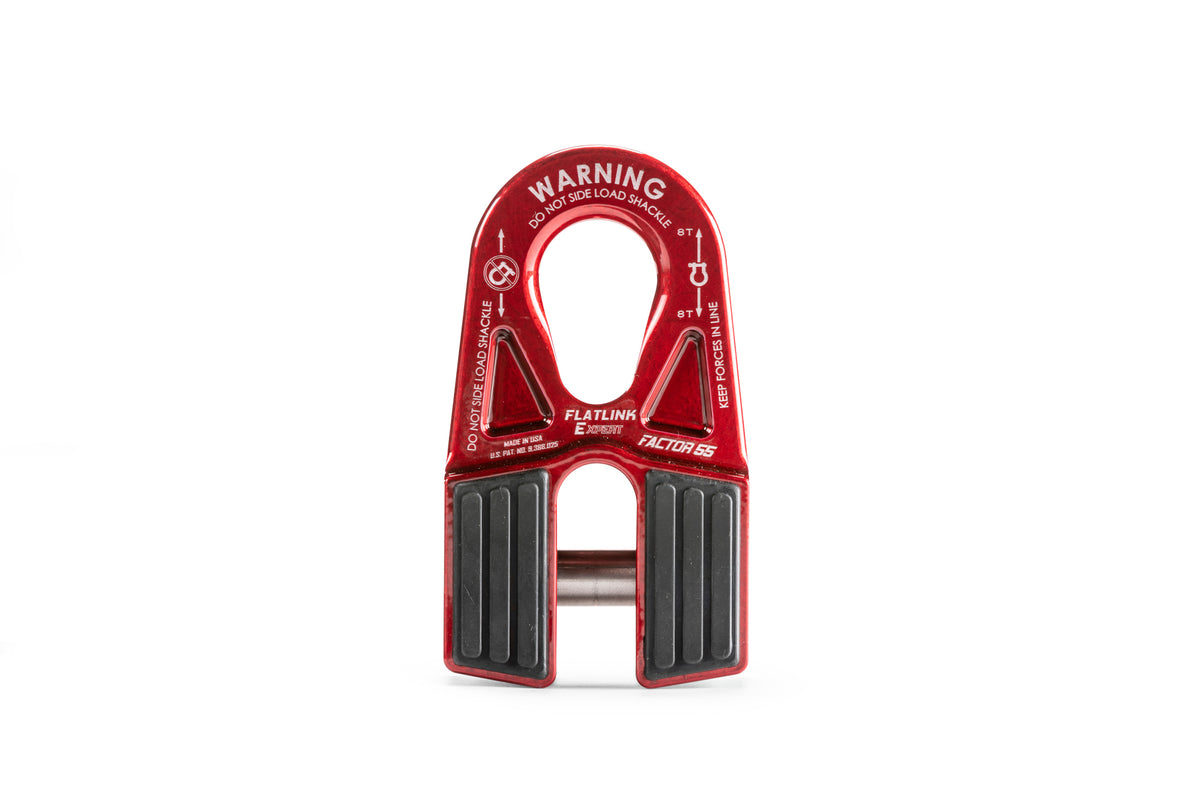 FACTOR 55 FlatLink-E Expert Winch Shackle Mount 00080-01, Red Anodized Aluminum