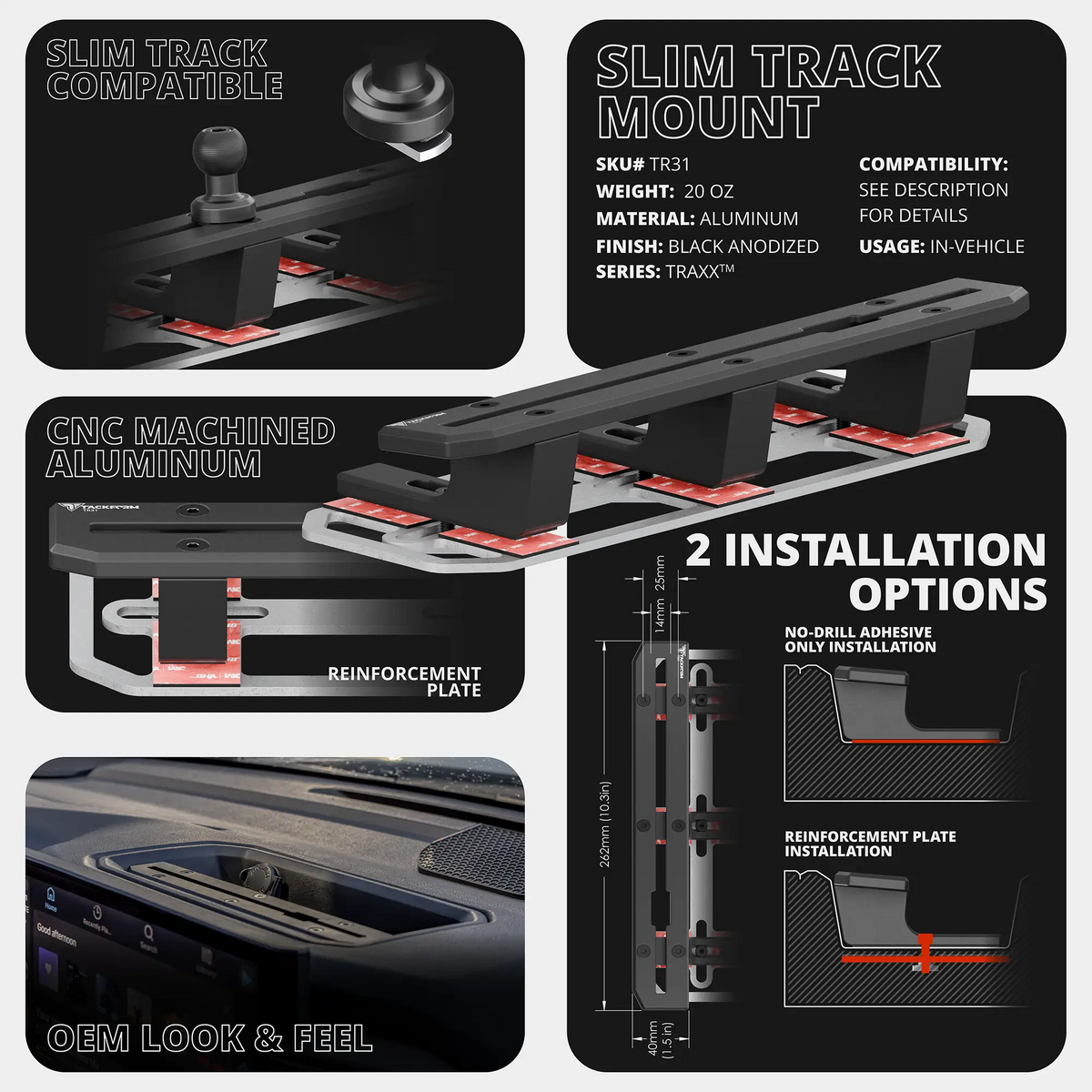 2022+ Toyota Tundra & 2023+ Toyota Sequoia Tackform Slim Track