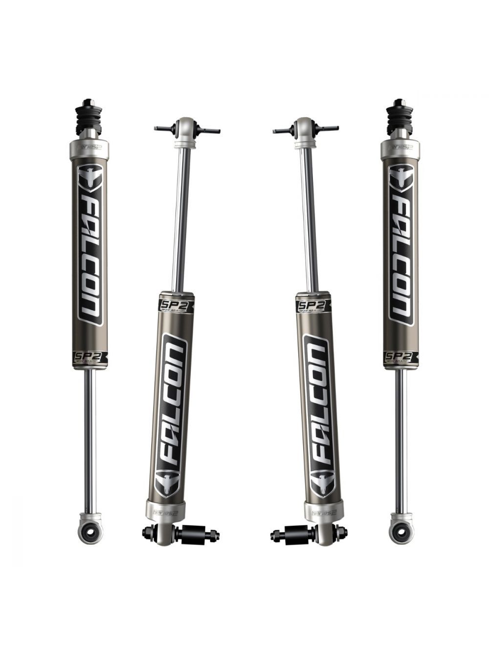 Teraflex Falcon SP2 2.1 Monotube Shock Kit, Part Number 03-02-21-400-253, for Jeep Wrangler JK 2007-2018