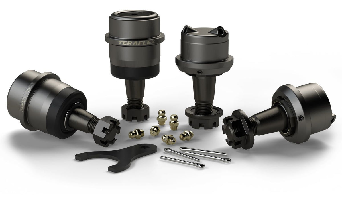 TeraFlex 3442002 Dana 30/44 HD Adjustable Ball Joint Kit for Jeep Wrangler JK