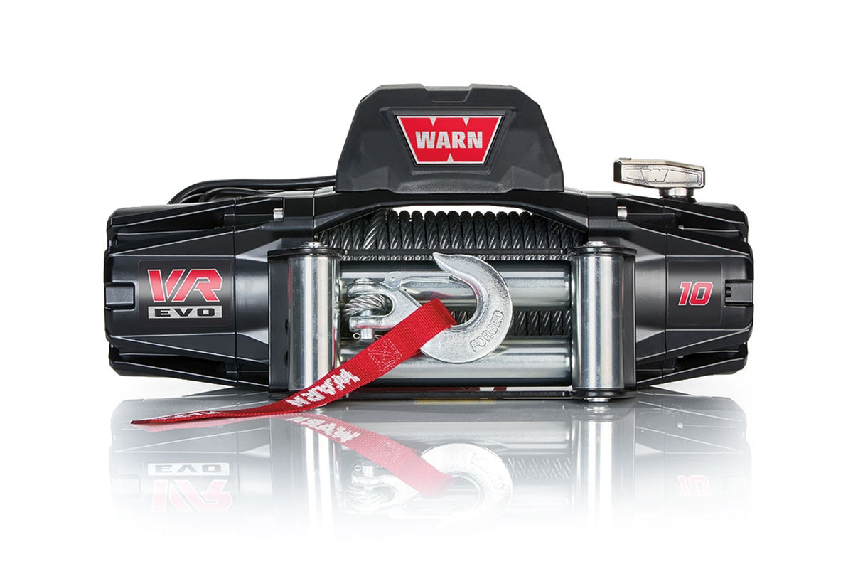 WARN 103252 VR EVO 10 10,000 lb 12V Winch with Steel Rope and Roller Fairlead
