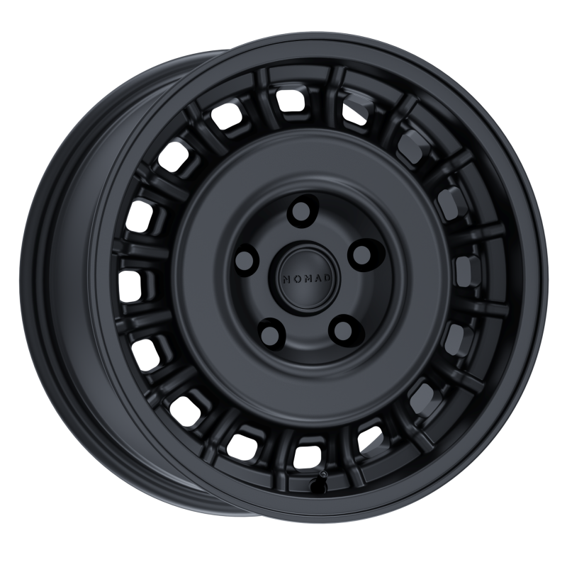 Nomad N502 Arvo N502SB-78560-00 17-Inch Satin Black Forged Wheel, 6x139.7 Bolt Pattern, 0mm Offset