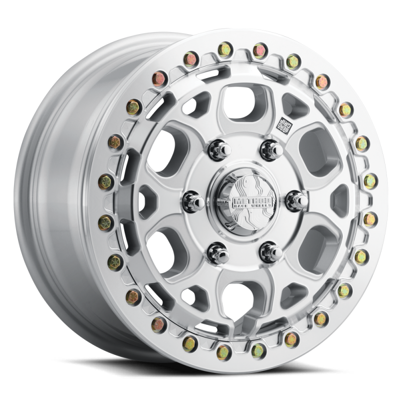 Method Wheels MR416 Beadlock 15x7 Wheel, 5x4.5 Bolt Pattern, +55 Offset, Machined Clear Coat