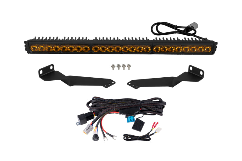 Diode Dynamics SS30 Pro Yellow Driving 3000K LED Light Bar Kit for 2016-2023 Toyota Tacoma - DD8678