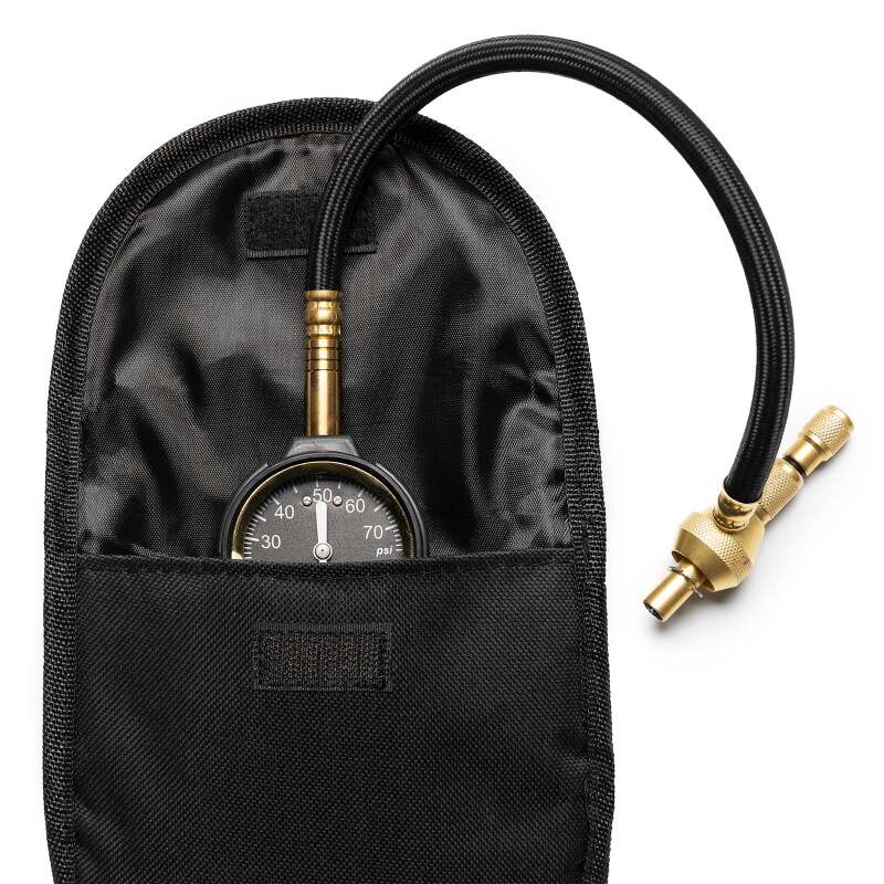 Method Wheels Brass Air Deflator Gauge 0-60 PSI, Black, AP-F0005