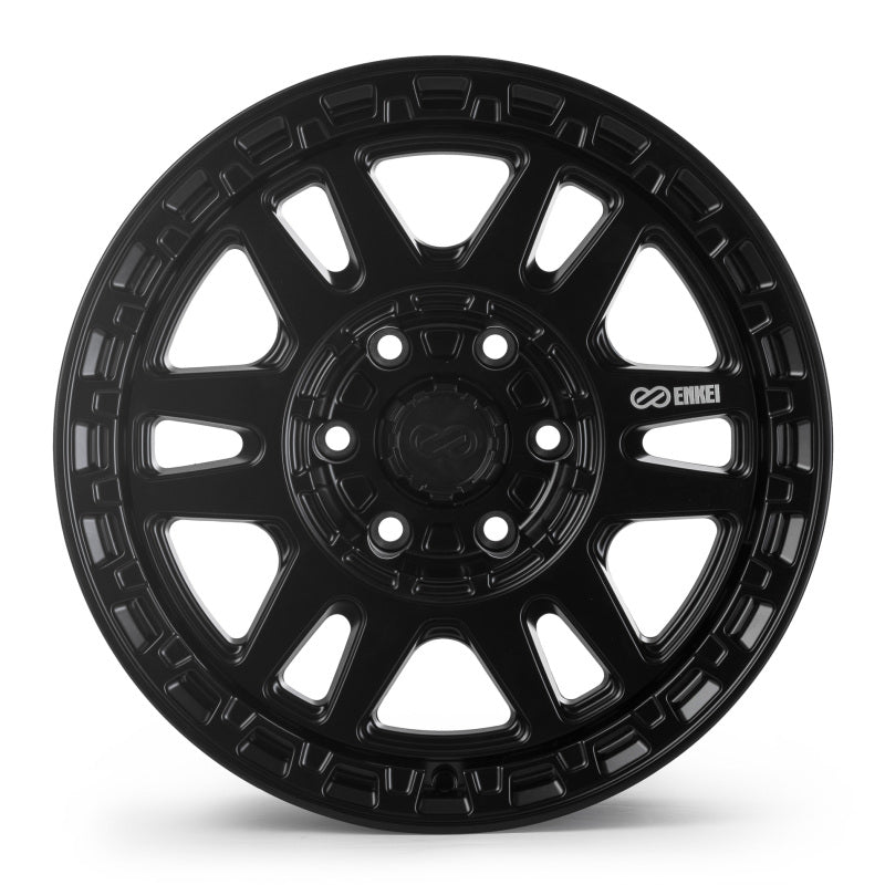 Enkei Trail-Tracker 17-Inch Matte Black Cast Wheel, 6x139.7 Bolt Pattern, +20 Offset, 560-785-8420BK
