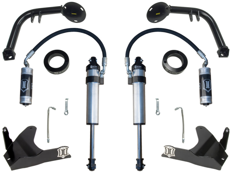 ICON S2 Stage 1 Secondary Shock Upgrade System K53111 for 2005-2015 Toyota Tacoma, 2003-2009 4Runner and 2007-2009 FJ Cruiser