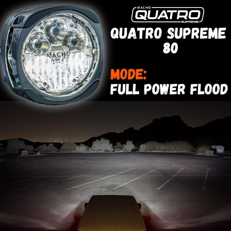 Nacho Offroad Technology Quatro Supreme 80 80-Watt Multi-Zone LED Light PM435