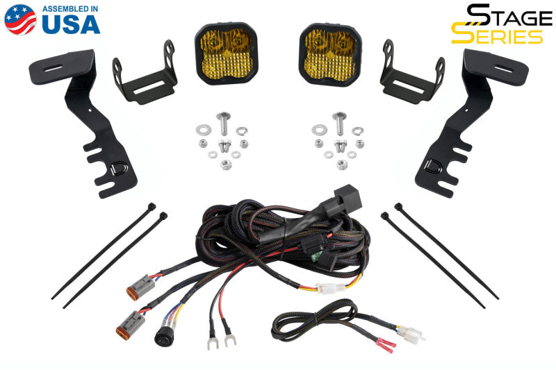 Diode Dynamics DD7941 SS3 LED Ditch Light Kit for 2024+ Toyota Tacoma, Pro Yellow Combo