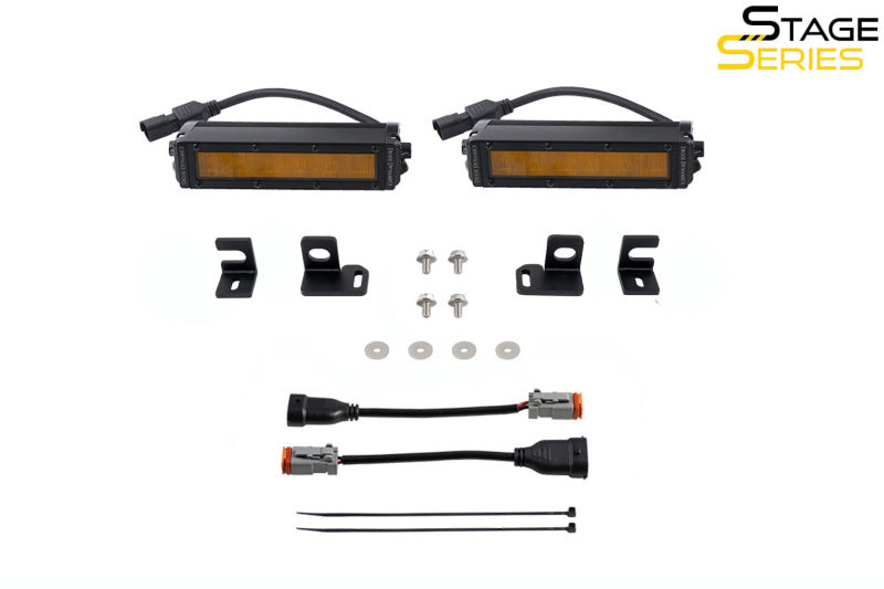Diode Dynamics DD7932 SS6 LED Fog Light Kit for 2024+ Toyota Tacoma, Amber Wide