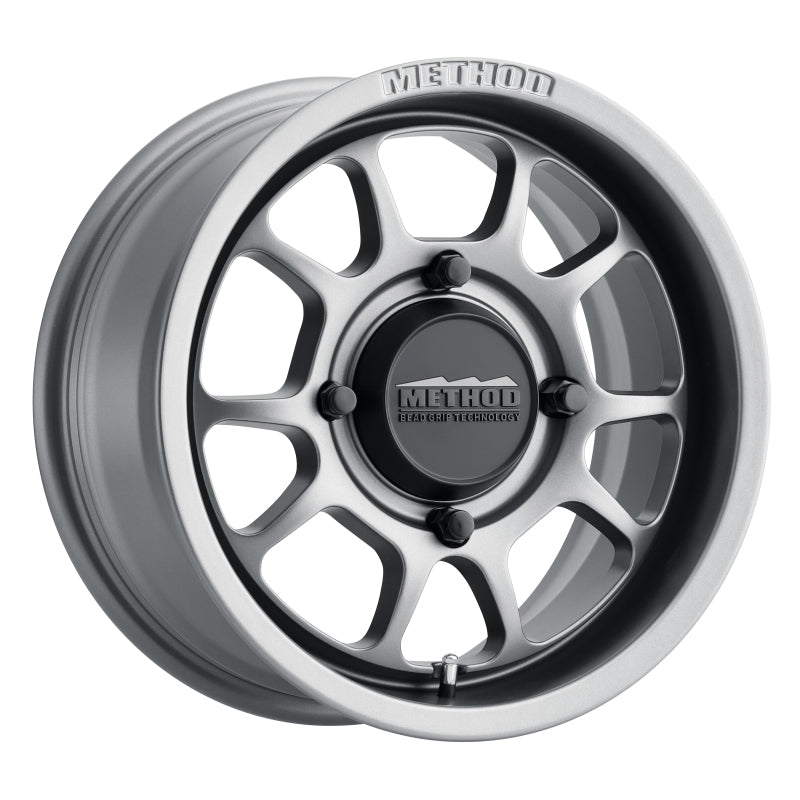 Method Wheels MR409 Bead Grip 15x7 4x156 +38 Offset Steel Grey Wheel
