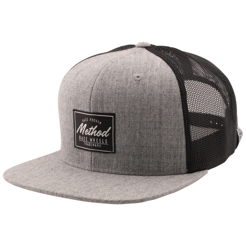Method Wheels Race Proven Trucker Hat Snapback, Heather Grey and Black - AP-H0014