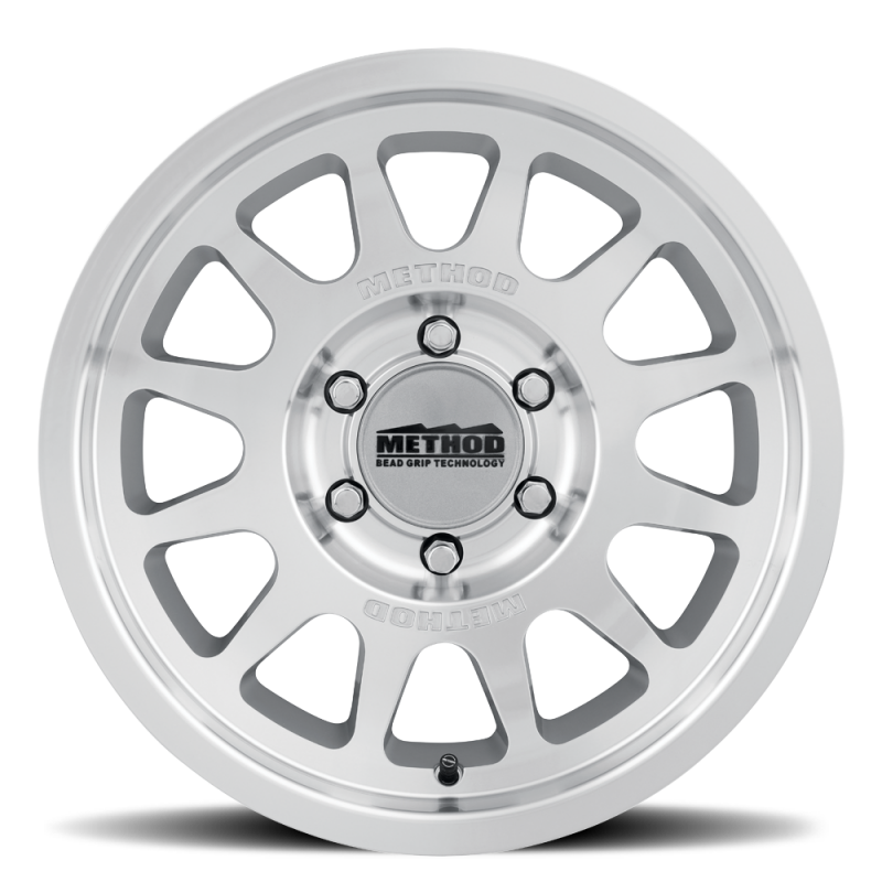 Method Wheels MR703 Bead Grip 20x9-Inch Wheel, 0mm Offset, 6x135 Bolt Pattern, Machined Clear Coat