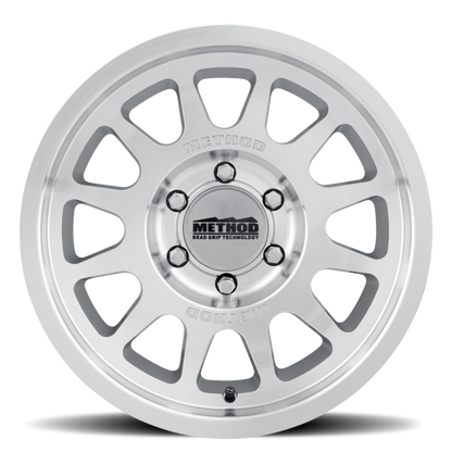 Method Wheels MR703 Bead Grip 18x8.5 +35mm Offset 6x5.5 Silver Wheel