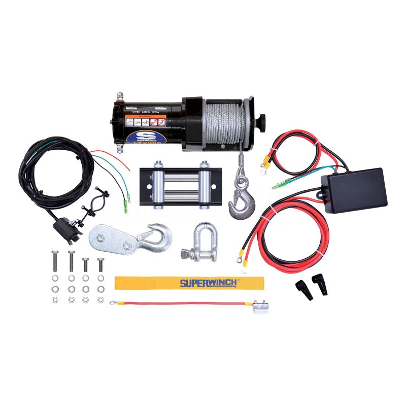 Superwinch LT2000 2,000 lb 12-Volt Utility Winch with Steel Rope, Part 1120210