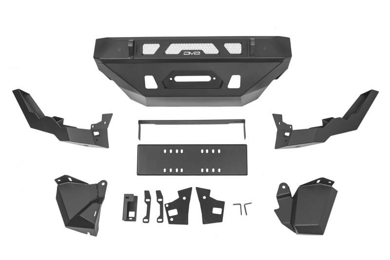 DV8 Offroad MTO Series Front Bumper with Winch Mount for 2022-2025 Toyota Tundra, Part FBTT2-04