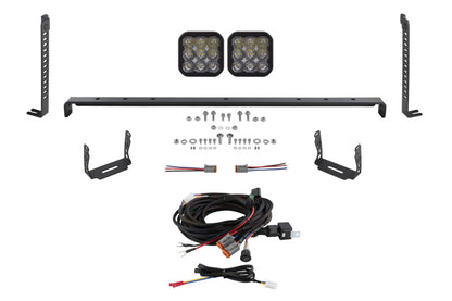 Diode Dynamics DD7540 SS5 Stealth Grille LED 2-Pod Kit for Toyota 4Runner 2014-2024, Pro White Driving