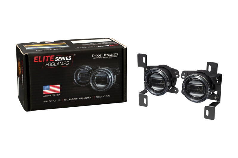 Diode Dynamics Elite Series Type MR Yellow Fog Lamps for 2018-2019 Jeep Wrangler, DD5164P