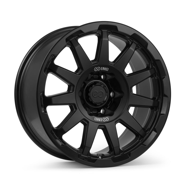 Enkei Trail-Cross 20x9-Inch Matte Black Cast Wheel, 6x139.7 Bolt Pattern, +20 Offset, Part 551-290-8420BK