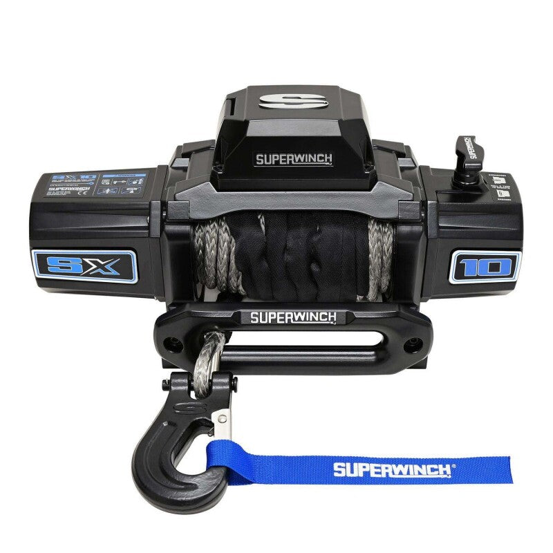 Superwinch SX10SR 10,000 lb 12V Winch with 3/8 in Synthetic Rope, Part 1710204