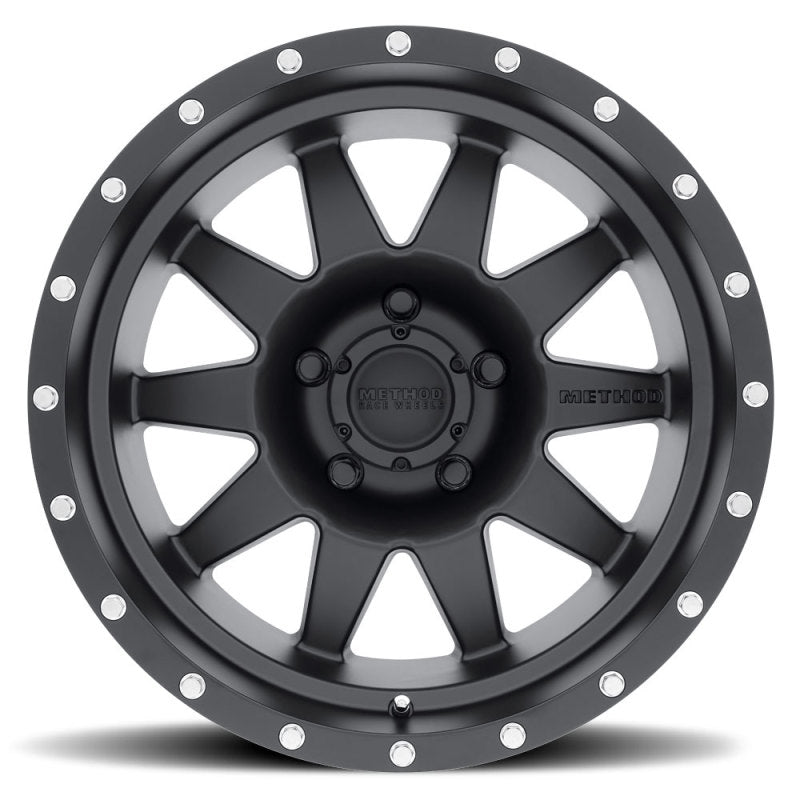 Method Wheels MR301 17-Inch Matte Black Standard Wheel, 8.5-Inch Width, 0mm Offset, 5x5 Bolt Pattern
