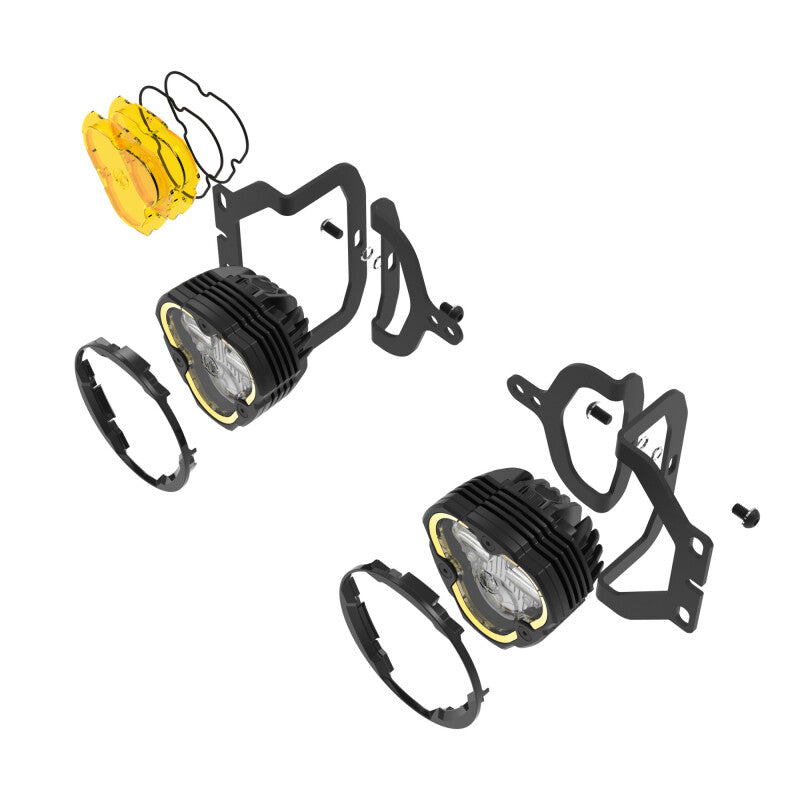 KC HiLiTES FLEX ERA 3 Dual Mode SAE Fog Lights 97148 for Jeep JL/JT Sport Bumpers