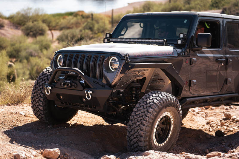 DV8 Offroad INFEND-03FB Front Inner Fenders for 2018+ Jeep Wrangler JL/JLU and Gladiator JT, Black