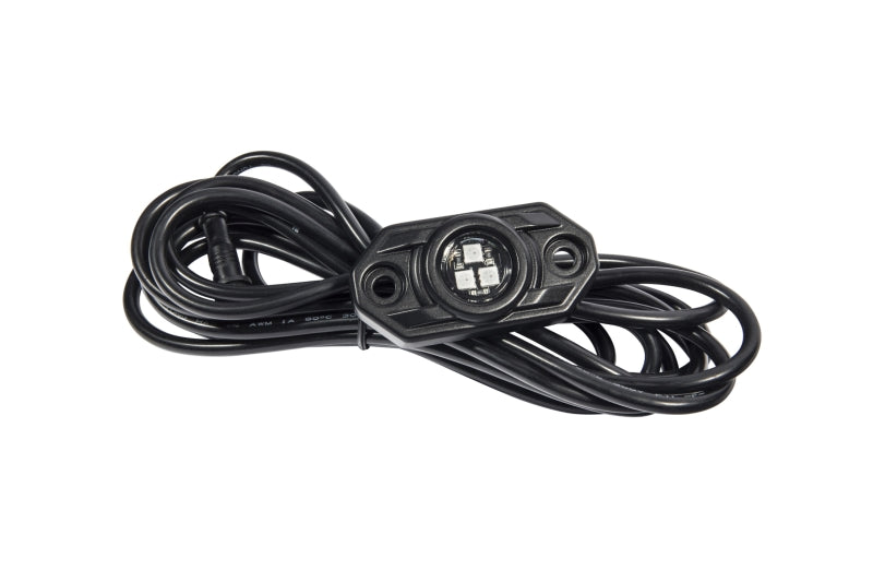 KC HiLiTES C-Series RGB LED Rock Light Kit with Wiring, 6-Piece - Part 339