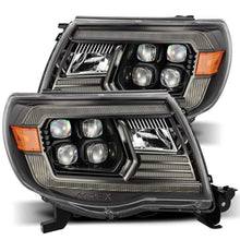 AlphaRex 05-11 Toyota Tacoma NOVA LED Projector Headlights Plank Style Alpha Black w/Actv Light/DRL