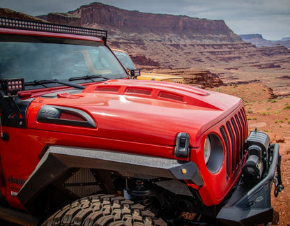 DV8 Offroad HDMBJL-01 Heat Dispersion Hood for 2018-2025 Jeep Wrangler JL and Gladiator JT