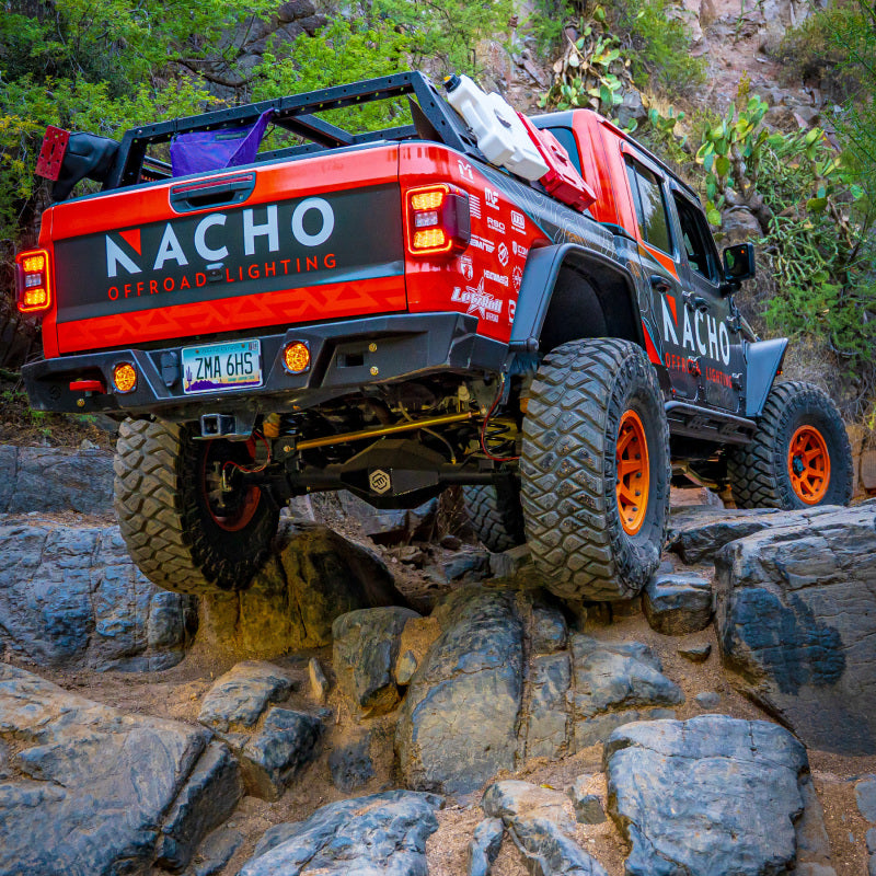 Nacho Offroad Technology V3FM2 Universal Flush Mount Reverse Kit with Amber Quatro Flood Lights