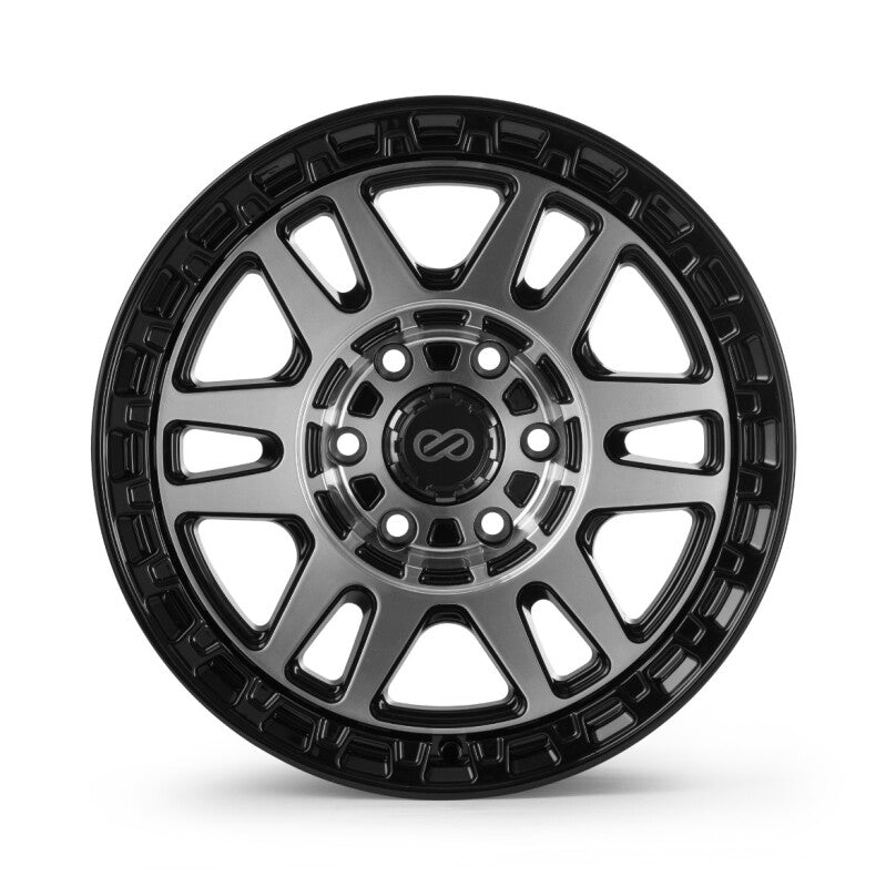 Enkei Trail-Tracker 18x9 Cast Wheel, 6x139.7 Bolt Pattern, ET0, 106.1mm Bore, Matte Black Machined