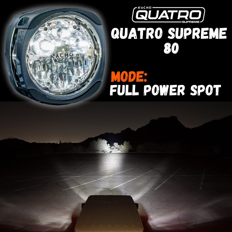 Nacho Offroad Technology Quatro Supreme 80 80-Watt Multi-Zone LED Light PM435