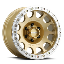 Method Wheels MR105 Beadlock 17x9 Gold Wheel, -38mm Offset, 6x5.5 Bolt Pattern