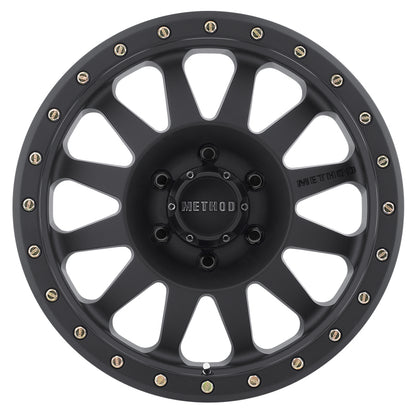 Method Wheels MR304 Double Standard 15x8 -24mm Offset 6x5.5 Matte Black Wheel