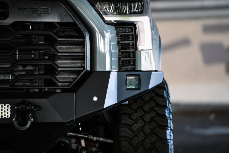 DV8 Offroad MTO Series Front Bumper with Winch Mount for 2022-2025 Toyota Tundra, Part FBTT2-04