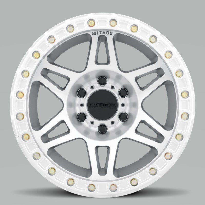 Method Wheels MR106 Beadlock Wheel, 17-Inch x 9-Inch, -44mm Offset, 6x5.5 Bolt Pattern, Polished