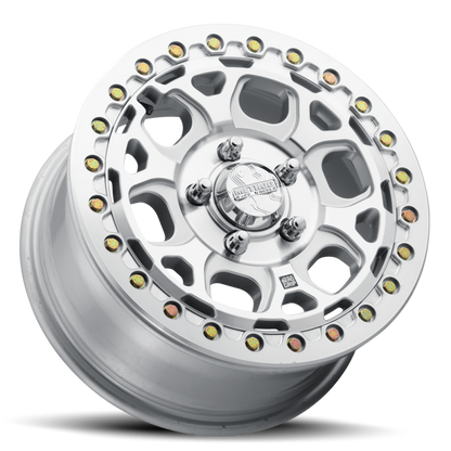 Method Wheels MR416 Beadlock 15x7 Wheel, 5x4.5 Bolt Pattern, +55 Offset, Machined Clear Coat