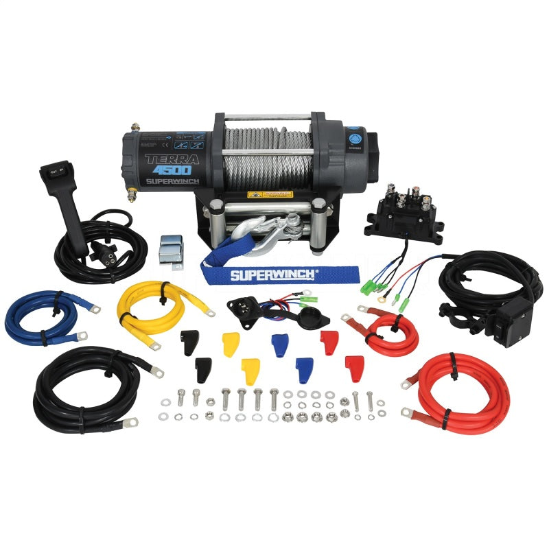 Superwinch Terra 4500 Winch 1145260, 4,500 lb. 12-Volt Steel Rope ATV and UTV Winch