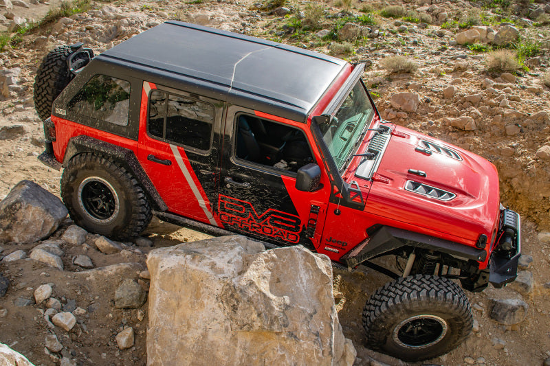 DV8 Offroad HDMBJL-TA Rubicon Replica Hood for 2018-2025 Jeep Wrangler JL/JLU and Gladiator JT