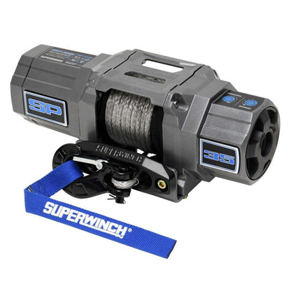 Superwinch SP 35SR 3,500 lb. 12-Volt Powersports Winch with Synthetic Rope, Part 1135250